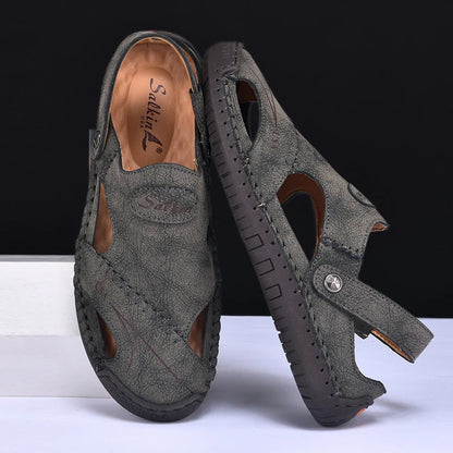 Breathable Leather Sandals for Men - Al-Noor Bazaar