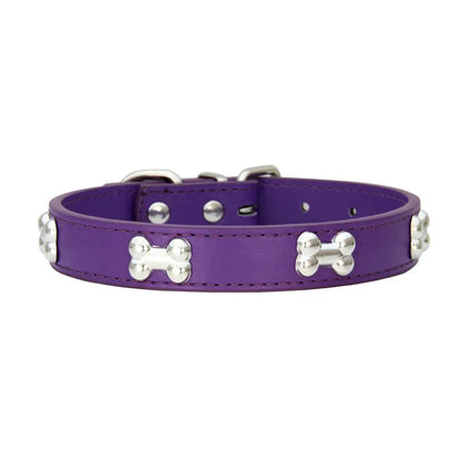 Leather Pet Collar for Small & Large Dogs - Al-Noor Bazaar