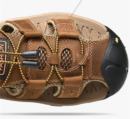 Leather Roman Sandals for Men - Al-Noor Bazaar