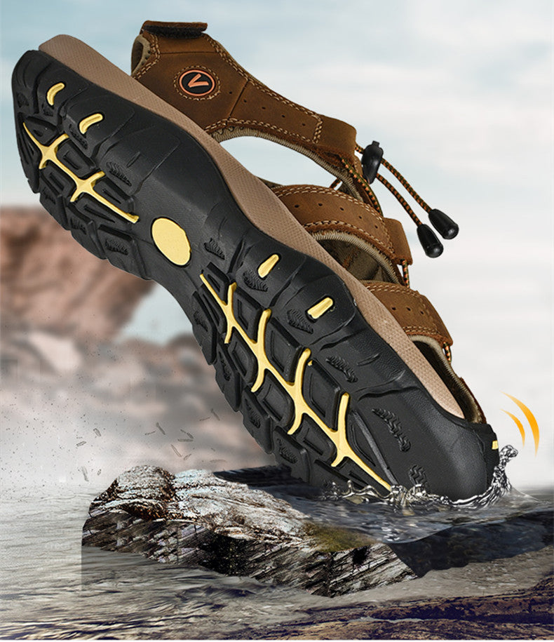 Leather Roman Sandals for Men - Al-Noor Bazaar