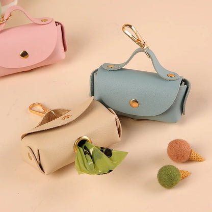 Leather Poop Bag Dispenser for Dogs - Al-Noor Bazaar