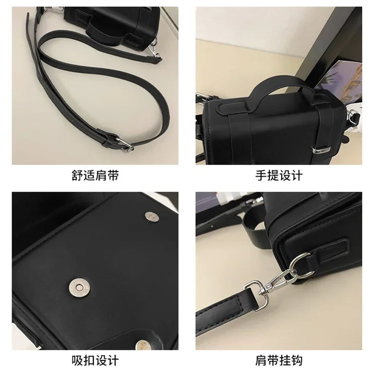 Minimalist Leather Crossbody Bag for Men and Women - Al-Noor Bazaar