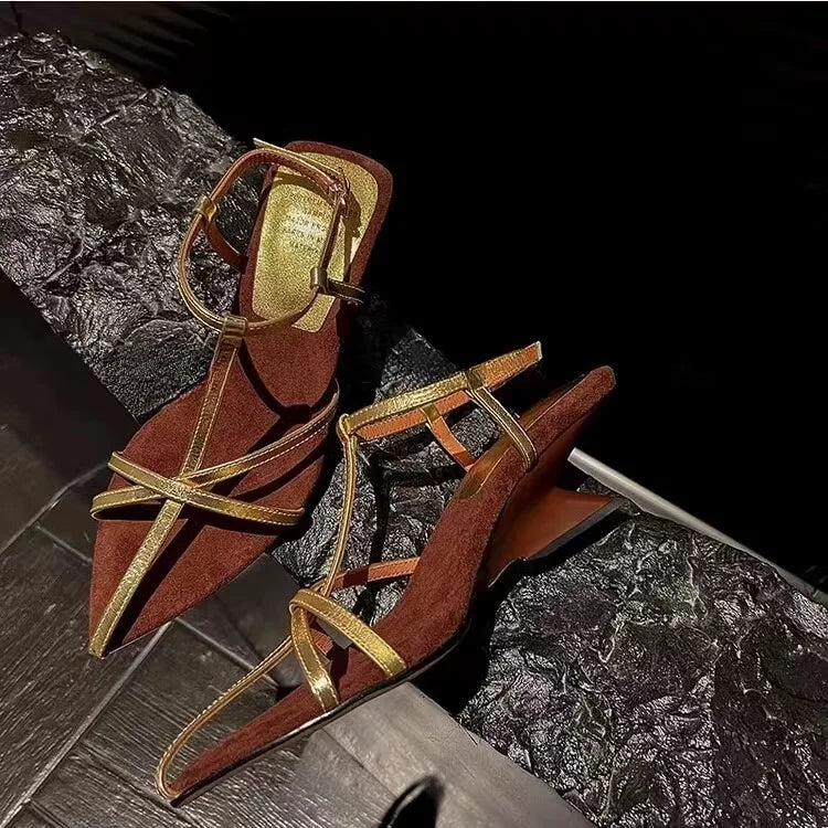 Patent Leather Heeled Sandals for Women - Al-Noor Bazaar