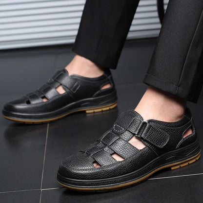 Genuine Leather Gladiator Sandals for Men - Al-Noor Bazaar