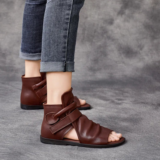 Genuine Leather Gladiator Sandals for Women - Al-Noor Bazaar