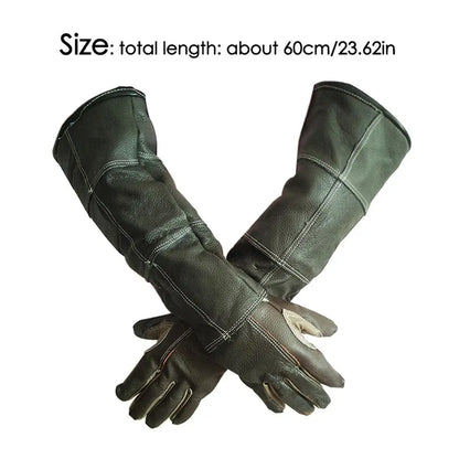 Leather Pet Handling Gloves for Bite Protection - Al-Noor Bazaar