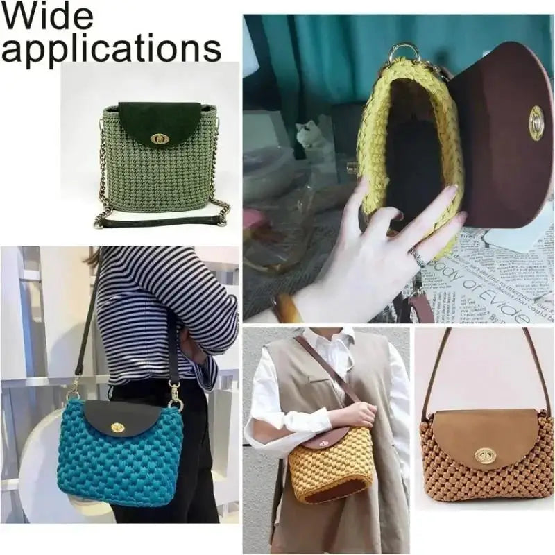 Woven Leather Bag Strap & Bottom Cover Set  Al-Noor Bazaar