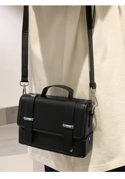 Minimalist Leather Crossbody Bag for Men and Women - Al-Noor Bazaar