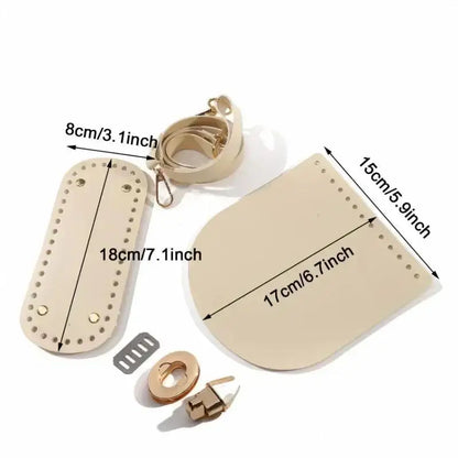 Woven Leather Bag Strap & Bottom Cover Set  Al-Noor Bazaar