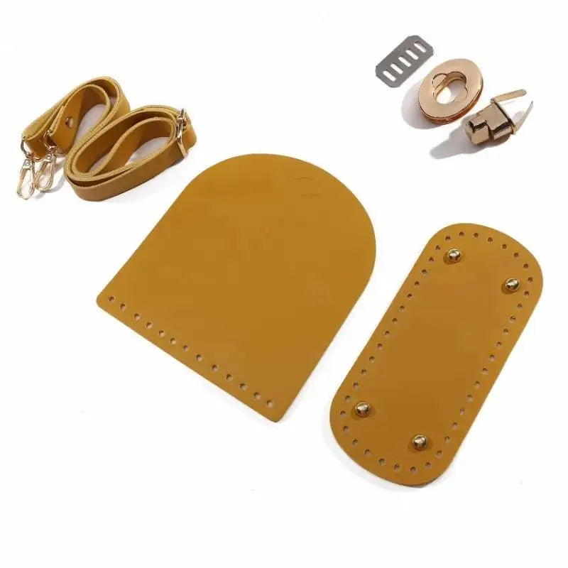 Woven Leather Bag Strap & Bottom Cover Set  Al-Noor Bazaar