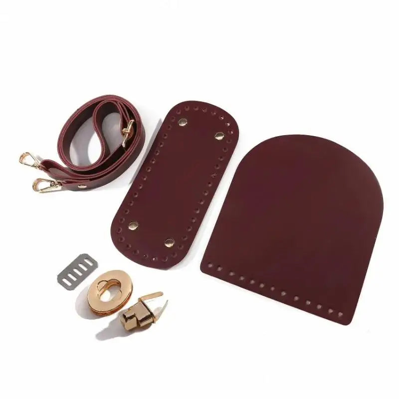 Woven Leather Bag Strap & Bottom Cover Set  Al-Noor Bazaar