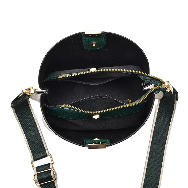 Minimalist Bucket Bag with Adjustable Crossbody Strap