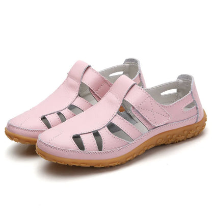 Women's Closed Toe Leather Sandals - Al-Noor Bazaar