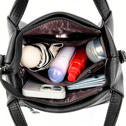 Soft Leather Crossbody Tote Bag for Women - Al-Noor Bazaar