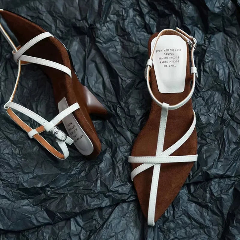 Patent Leather Heeled Sandals for Women - Al-Noor Bazaar