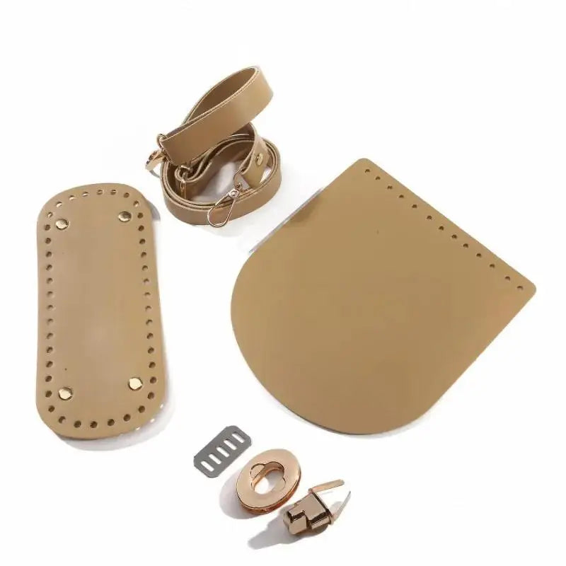Woven Leather Bag Strap & Bottom Cover Set  Al-Noor Bazaar