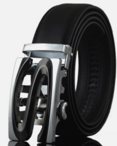 Men Automatic Buckle Leather Belts