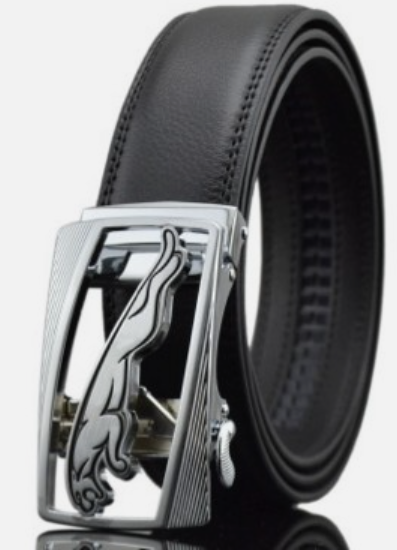 Men Automatic Buckle Leather Belts
