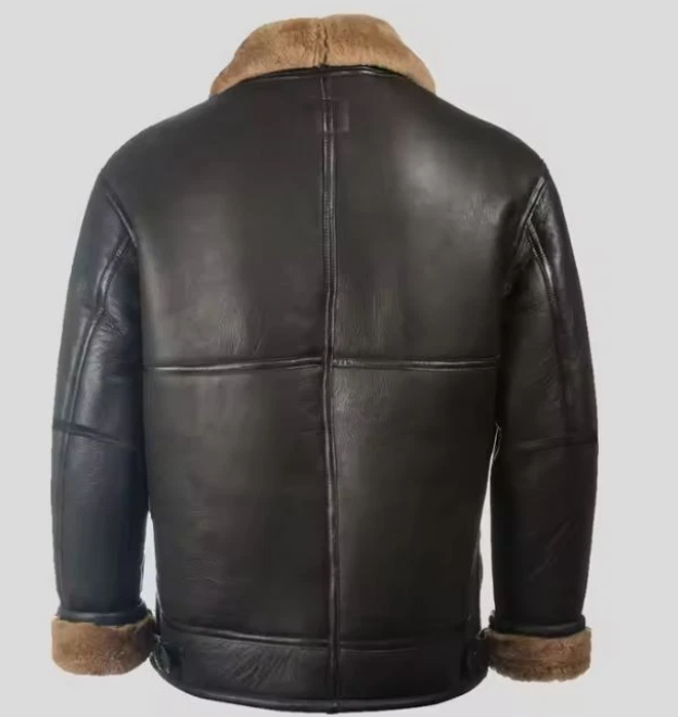 Men's Real Sheepskin Leather B3 Aviator Bomber Jacket – Winter Warm Coat | Al-Noor Bazaar