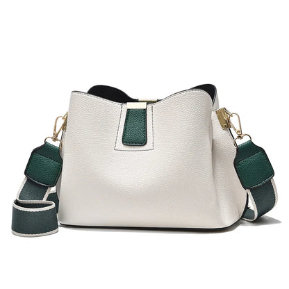 Minimalist Bucket Bag with Adjustable Crossbody Strap