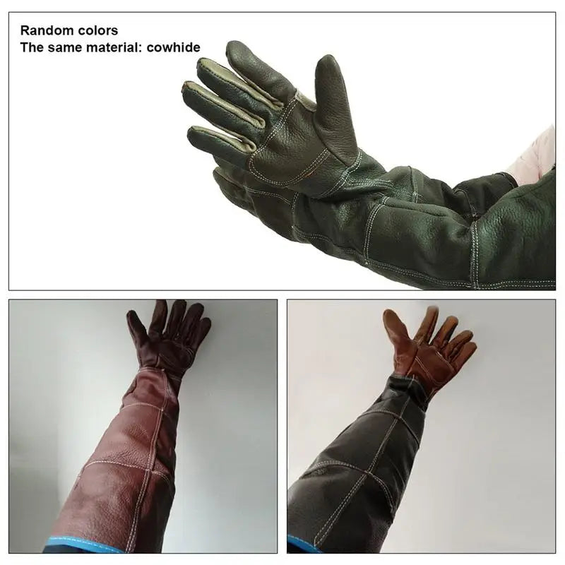 Leather Pet Handling Gloves for Bite Protection - Al-Noor Bazaar