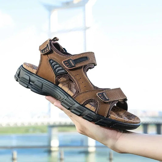Leather Hiking Sandals for Men - Al-Noor Bazaar