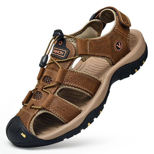 Leather Roman Sandals for Men - Al-Noor Bazaar