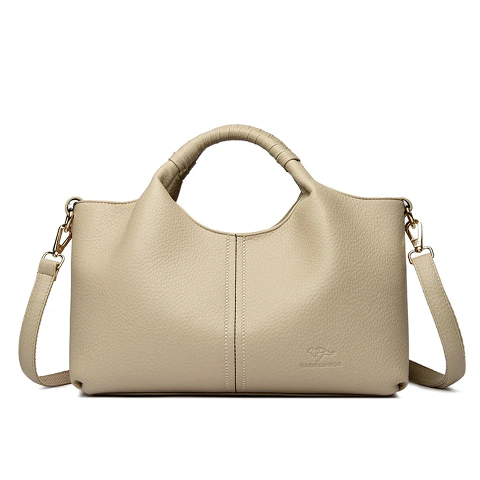 Soft Leather Tote Bag for Women - Al-Noor Bazaar