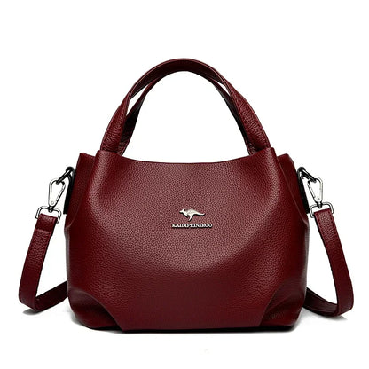 Soft Leather Crossbody Tote Bag for Women - Al-Noor Bazaar