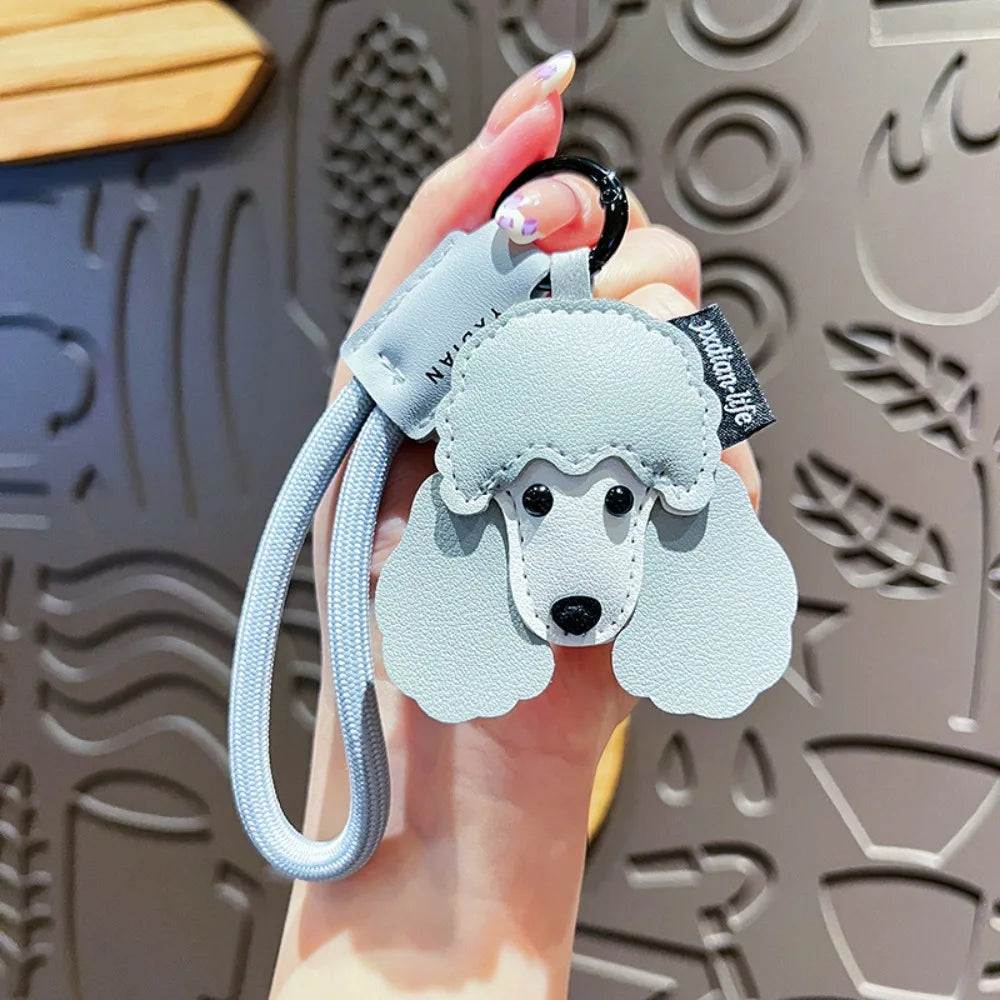 Leather Cat & Dog Keychain Bag Charm - Al-Noor Bazaar