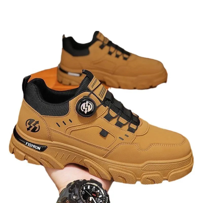 Leather Platform Sneakers for Men - Al-Noor Bazaar