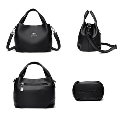 Soft Leather Crossbody Tote Bag for Women - Al-Noor Bazaar