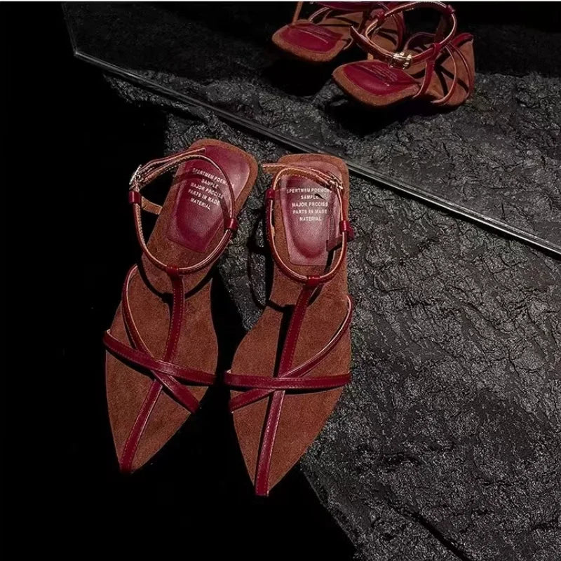 Patent Leather Heeled Sandals for Women - Al-Noor Bazaar