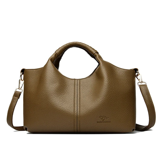 Soft Leather Tote Bag for Women - Al-Noor Bazaar