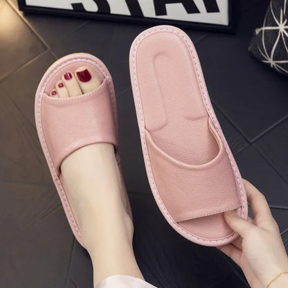 Genuine Leather Slide Sandals for Men - Al-Noor Bazaar