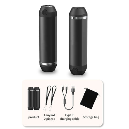 Heat For Camping Hiking Hunting Golf Heater Reusable Portable Pocket Heater With Split Magnetic And Flashlight Hand Warmers