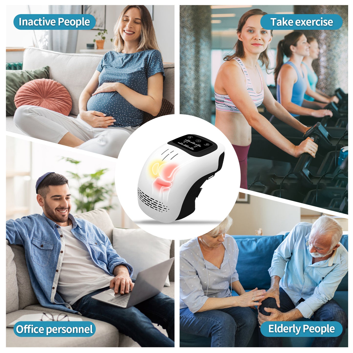 Intelligent Electric Knee Massager – Pain Relief & Physiotherapy Device