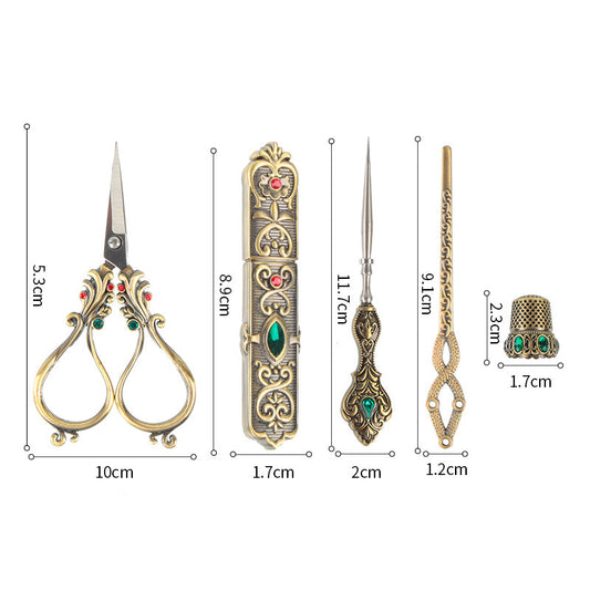 Phoenix Tail Scissors Set – Vintage Luxury Design