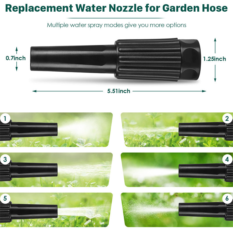 100ft Stainless Steel Metal Garden Hose with Adjustable Spray Nozzles