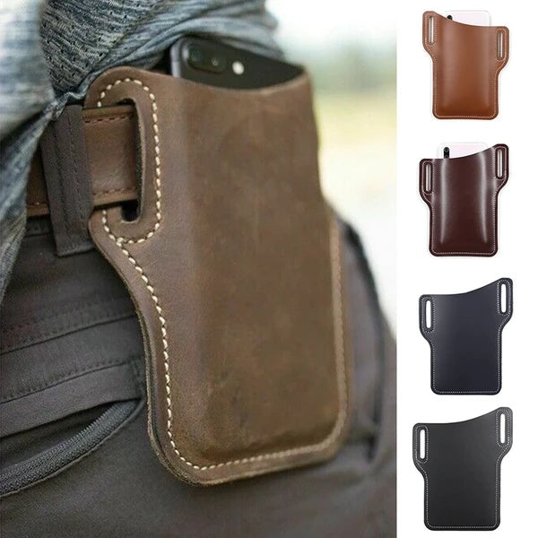 Leather Belt Phone Pouch