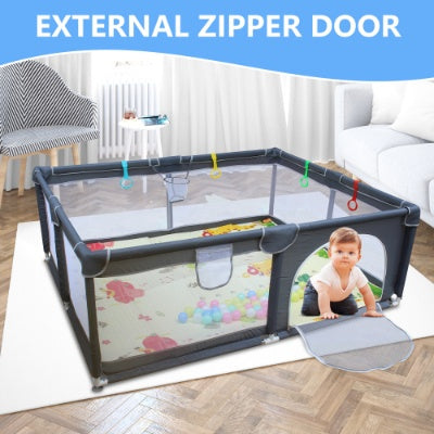 Extra Large Baby Playard (71x59) | Portable, Removable Fabric Playpen for Home & Backyard | Easy-Setup Safety Enclosure