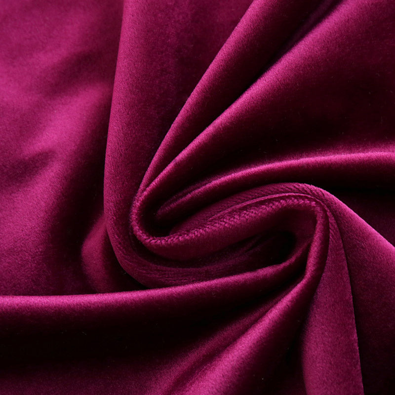 Luxury Red Velvet Blackout Curtains