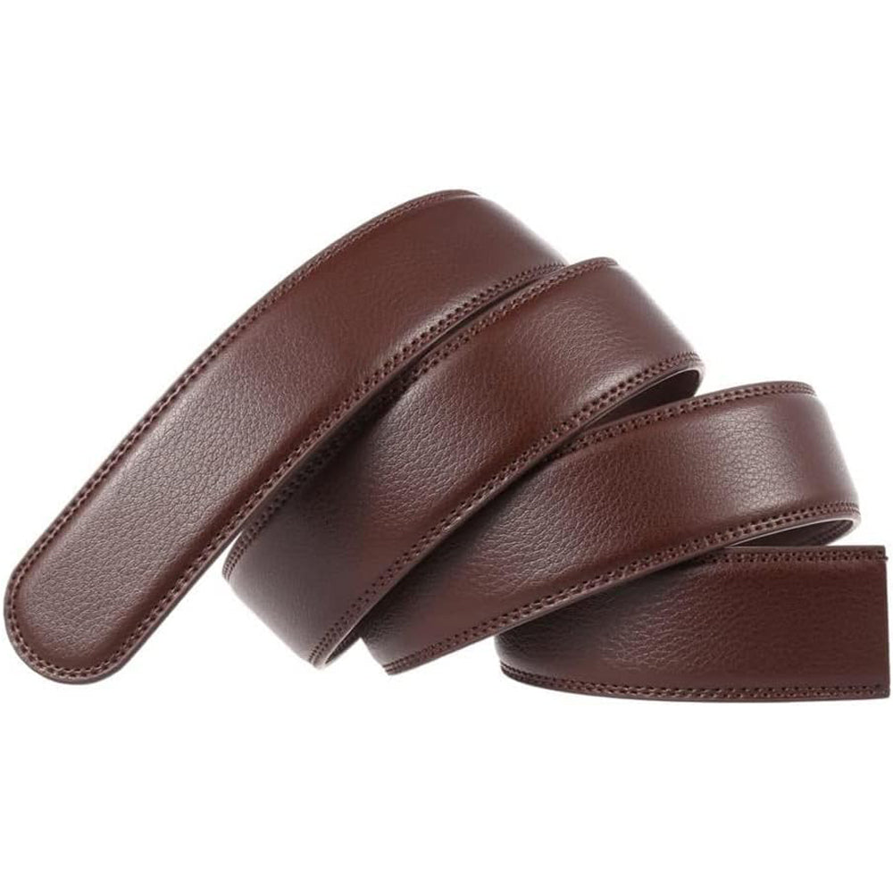 Men Belt Leather Belt For Men With Anti-Scratch Buckle Control Design For Formal Work Or Casual