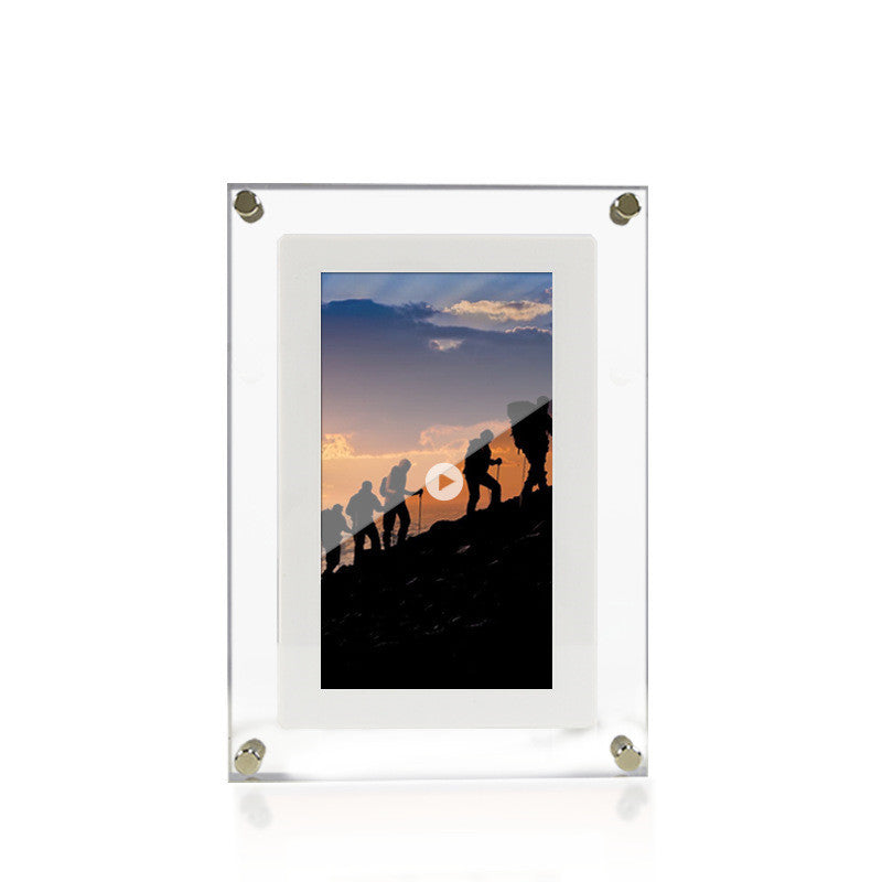 Acrylic Digital Photo Frame – HD Video Player Gift for Family & Friends