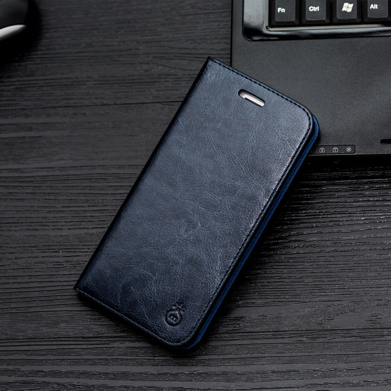 Flip Phone Case Leather Case Strong Magnet To Attract Genuine Leather