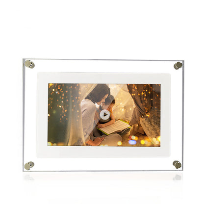 Acrylic Digital Photo Frame – HD Video Player Gift for Family & Friends