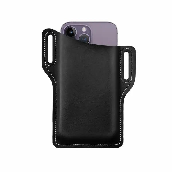 Leather Belt Phone Pouch