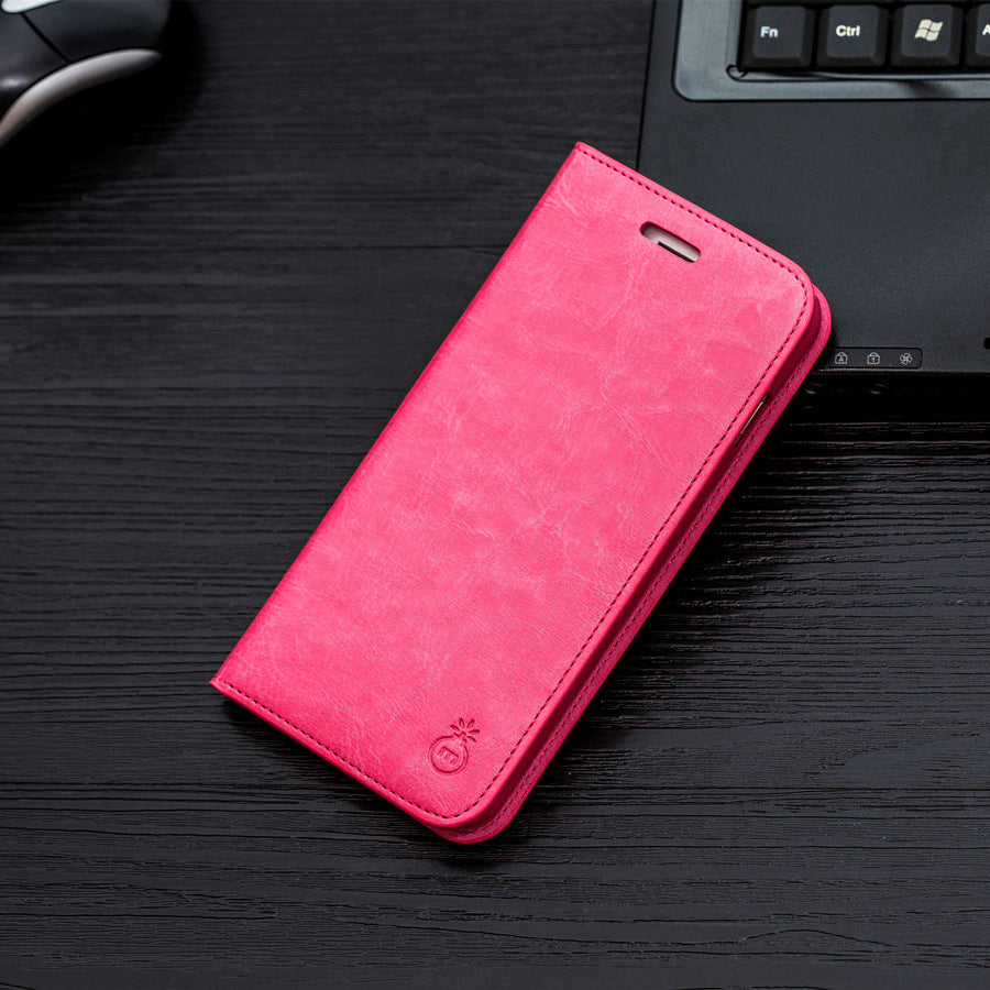 Flip Phone Case Leather Case Strong Magnet To Attract Genuine Leather