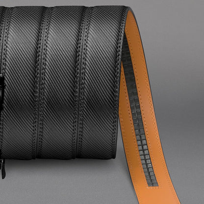 Men Belt Leather Belt For Men With Anti-Scratch Buckle Control Design For Formal Work Or Casual