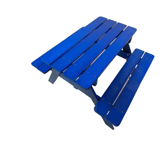 Blue Solid Wood Toddlers Table and Chair Set | Children's Dining & Activity Furniture